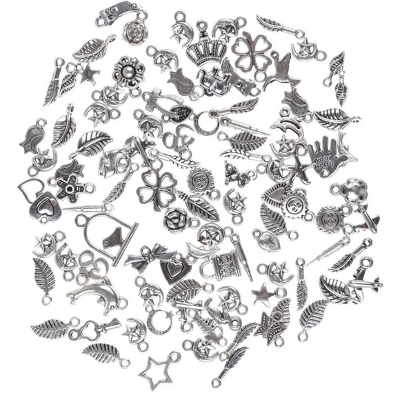 Lots Wholesale Bulk Tibetan Silver Mix Charms Beads Pendants Jewelry Making DIY - Picture 5 of 9